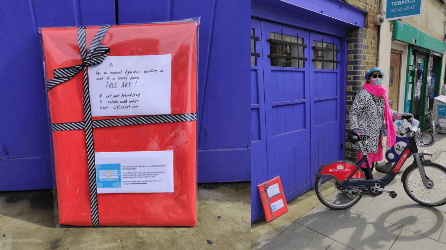 The mystery package on Bermondsey Street, Image: Instagram