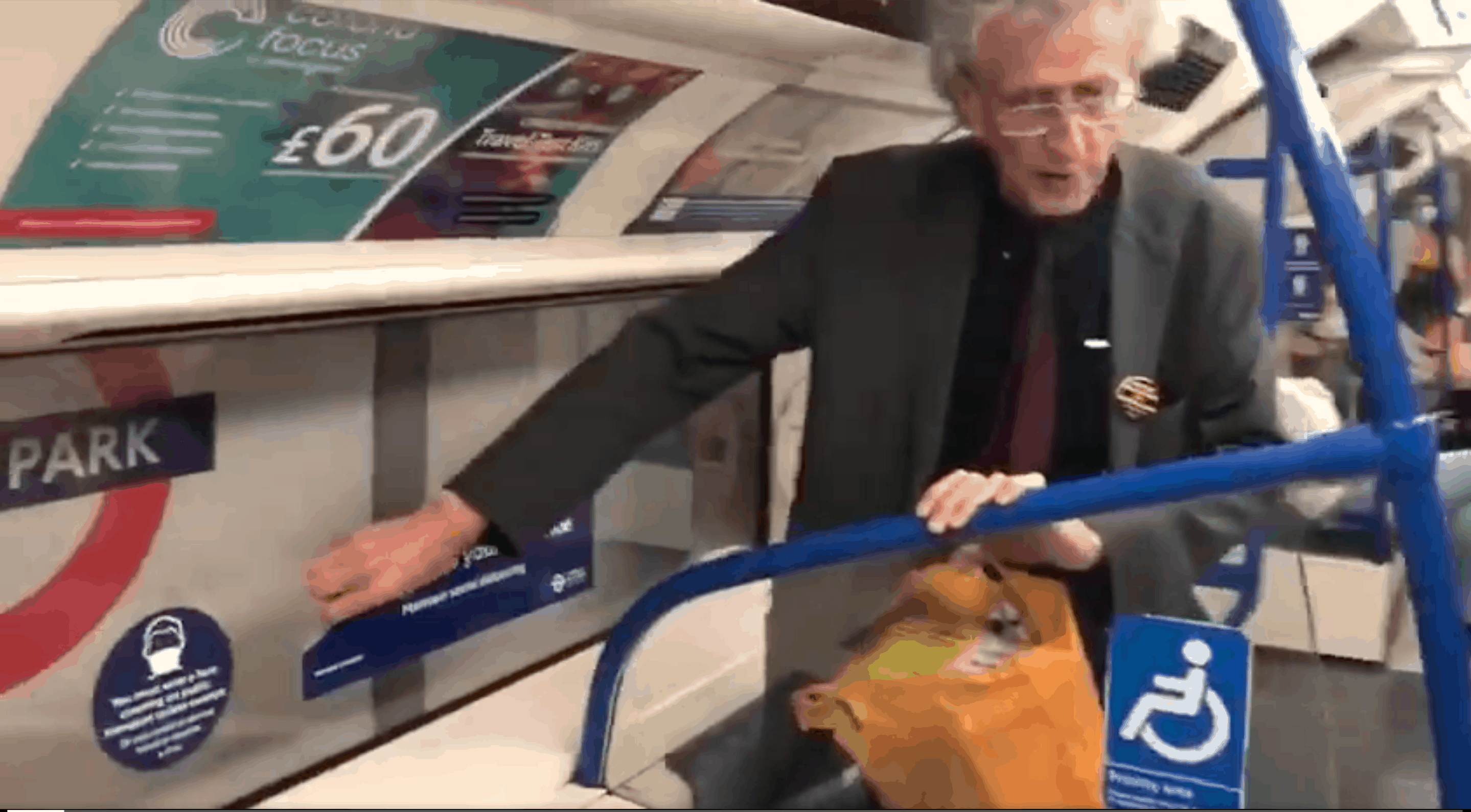 Piers Corbyn on the Tube