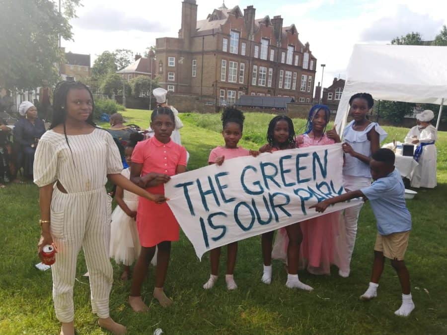 Save Peckham Green demonstrators