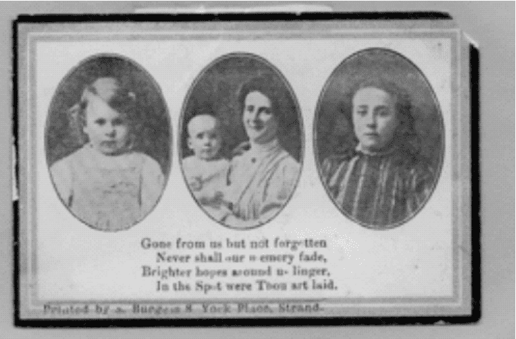 Annie, Edith, Annie-Louise and Frederick Nichols - image published with permission of Nichols family