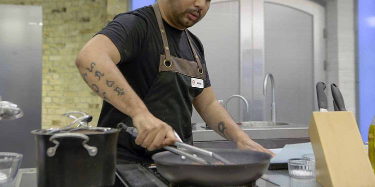 Mark from Elephant and Castle is competing in the Masterchef heats