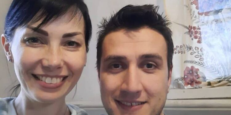 Kamil Salmanov and his partner Natalia Lepekha.