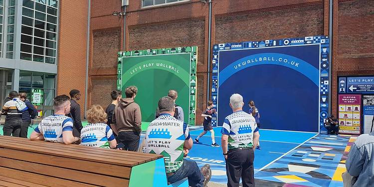 The Wallball court in Surrey Quays