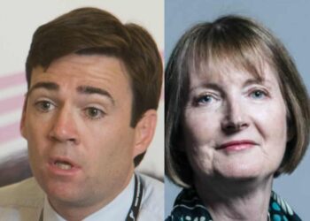 Mayor of Manchester Andy Burnham (left) and MP for Camberwell and Peckham Harriet Harman (right)