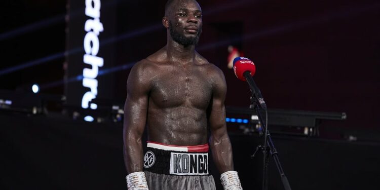 Bermondsey's Chris Kongo. Photo: Mark Robinson and Dave Thompson/Matchroom Boxing