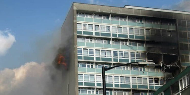 Fire breaks out at Camberwell's Lakanal House in 2009