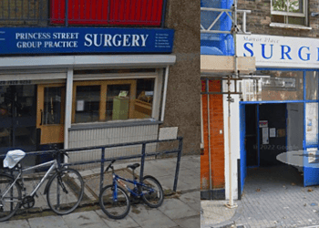 Princess Street Surgery (left) and Manor Place Surgery (right).