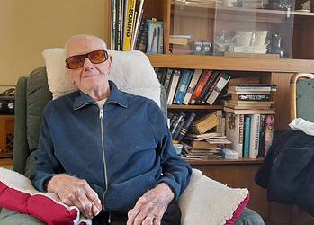 John Cooper before his 102nd birthday