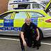 PD Dexter and handler Police Constable Mike Sheatherme. Credit, Met Police