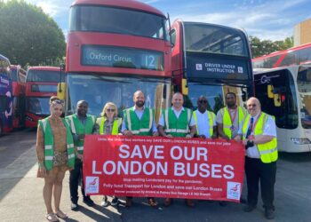 Local politicians campaigning against the bus cuts