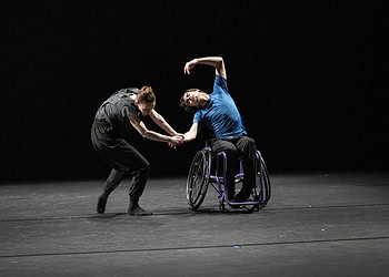 Spring Draft Works 2022, Royal Ballet. Choreography Kristen McNally. Dancers: Kristen McNally, Joe Powell-Main