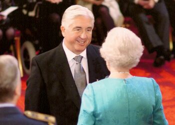 Barry Albin-Dyer getting his OBE