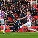 Lee Gregory in action for Millwall against Stoke last season