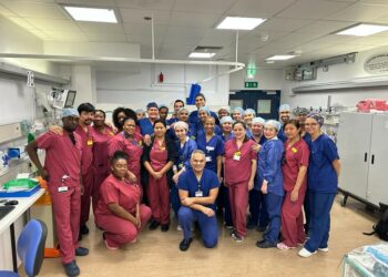 The team at Guy's and St Thomas' have beaten the world record for treating the most men with enlarged prostates in one day