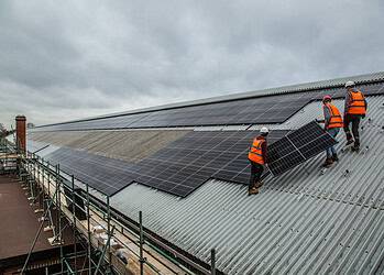 Solar Panels at Streatham Hill Rail Depot
