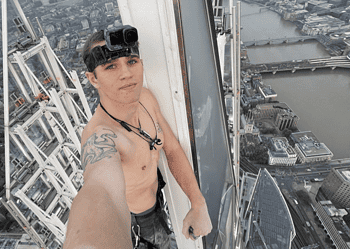 Adam Lockwood at the top of the shard