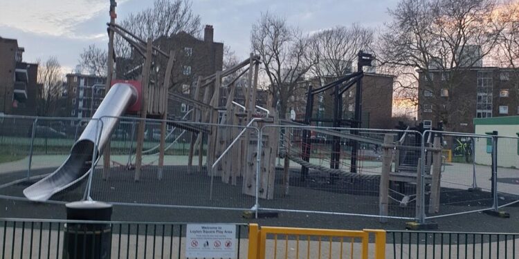 Leyton Square was voted the 'London's saddest playground', along with Bromley's Crystal Palace Park.