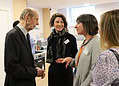 His Royal Highness The Duke of Kent meets members of St Mungo's staff during his visit to the charity’s Grange Road service in Southwark
