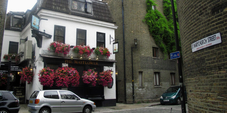 The Mayflower pub, Rotherhithe Street. (Creative Commons) Credit: Maggie Jones