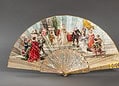 A coronation-themed fan at the Fan Museum
