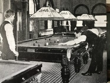 The Old Waiting Room was once used as a billiard hall