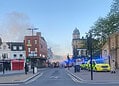 Fire in Woolwich. Photo by London Fire Brigade