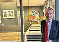 Andrew Marr at the Eames Fine Art gallery. Image: Eames Fine Art