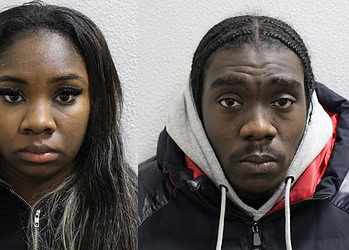 Left to Right: Renee Cox and Donnell Morgan - photo by Met Police