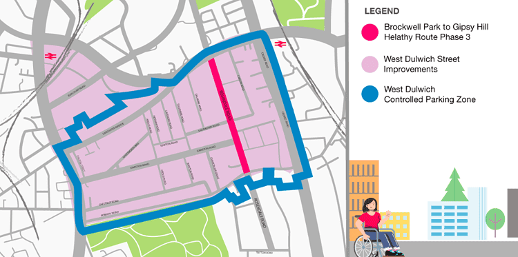 The CPZ, Street 'Improvement' and 'Healthy Route' proposals all in one map