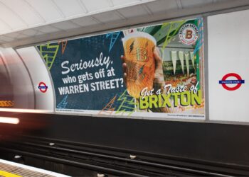 Brixton Brewery's new 'cheeky' campaign that invites people to come to south London.(Freddie Payne)