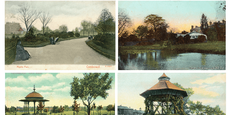 Historic England's collection of park postcards