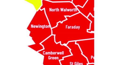 Newington Ward and its surrounding boroughs