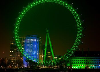 The London Eye will be illuminated in green to mark six years since the Grenfell Tower fire. (London Eye)