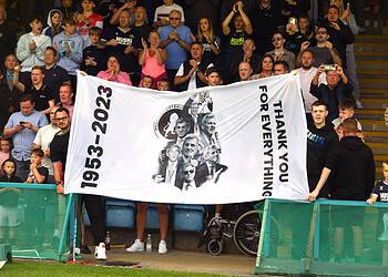 Millwall fans paid tribute to their beloved former chairman John Berylson. Photo: Millwall FC