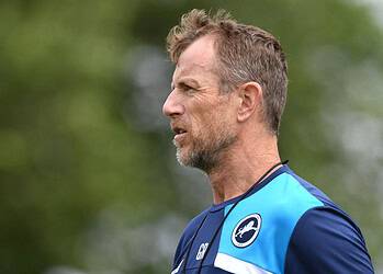 It is Gillingham up first for Gary Rowett and his Millwall players. Image: Millwall FC