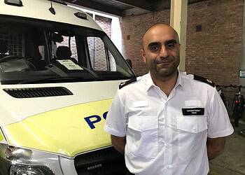 Local Neighbourhood Superintendent Shaz Shah at Peckham Police Station