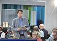 Cllr James McAsh talking at the Assembly on July 12 (Southwark Council)