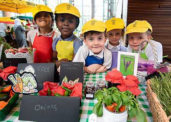 Primary school kids will take over Borough Market to sell their own produce.