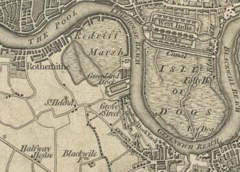 An 1805 map of Rotherhithe offers clues into the name's history