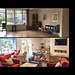 Before and after photo of Lime Tree House lounge after receiving a £1.7m makeover
