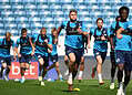 Shaun Hutchinson pictured training earlier this season. Photo: Millwall FC