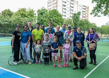 The Southwark Park tennis courts have been renovated. Credit: Southwark Council