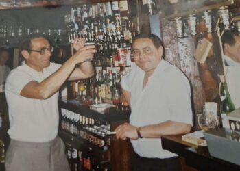China Hall landlord Micky Norris (right) with his brother Steve