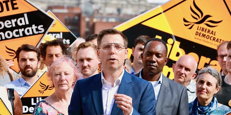 Rob Blackie was last month announced as the Liberal Democrats' 2024 London mayoral candidate. Photo from Liberal Democrats