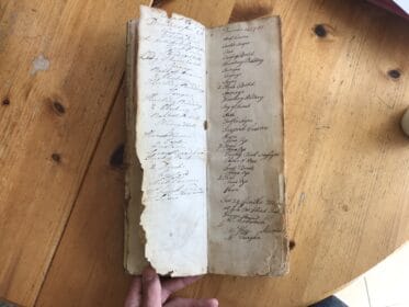 The 250-year-old Dulwich Club menu book