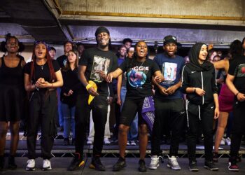 The Endz is being performed by 100 young artists at the Southbank Centre, on September 23.