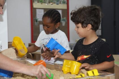 Children had an opportunity to take part in lessons and activities at the opening