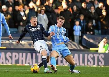 Casper De Norre and his Millwall teammates couldn't make it work against Coventry. Image: Millwall FC