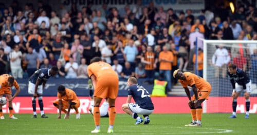Millwall and Hull played out a 2-2 draw that left both sides exhausted. Image: Millwall FC 