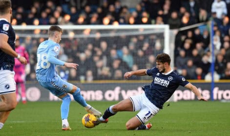 Ryan Longman has started three of the last five games. Image: Millwall FC